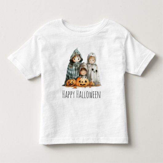 T-shirt Pour Les Tous Petits Défilé citrouille - Un rassemblement d'Halloween (Devant)