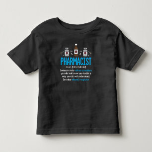 T-shirt Pour Les Tous Petits Définition de pharmacien amusant Employé de la p