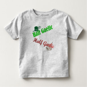 T-shirt Pour Les Tous Petits Demi d'enfant en bas âge de gaélique/à moitié