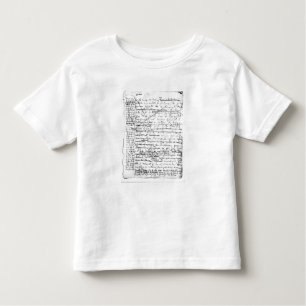 T-shirt Pour Les Tous Petits Dernière page 'd'une La Recherche du Temps Perdu'