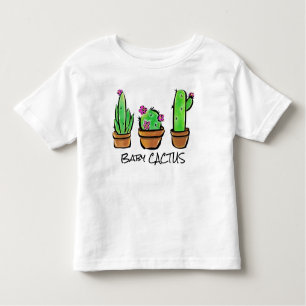 T-shirt Pour Les Tous Petits Désert à fleurs roses Cactus cactus cactus succule