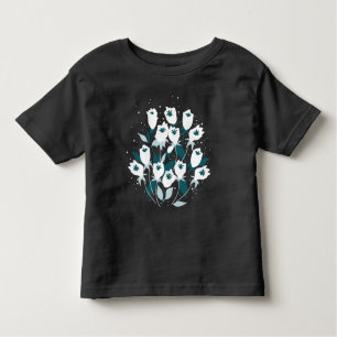 T-shirt Pour Les Tous Petits Design d'art botanique Motif élégant à la fleur de