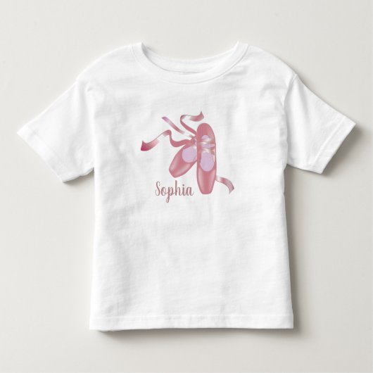 T-shirt Pour Les Tous Petits Design de chaussures de ballet (Devant)