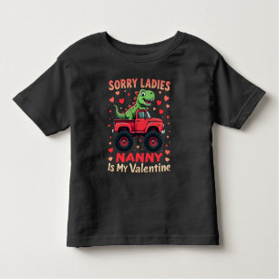 T-shirt Pour Les Tous Petits Désolé Dames Nanny Est Ma Valentine