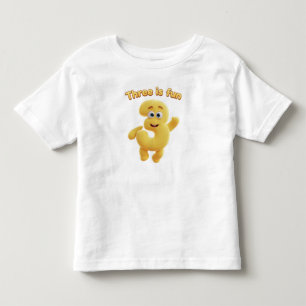 T-shirt Pour Les Tous Petits Dessin animé joyeux numéro 3 "Trois c'est amusan