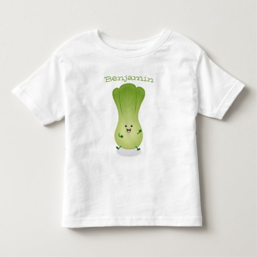 T-shirt Pour Les Tous Petits dessin animé mignon de bok choy (Devant)
