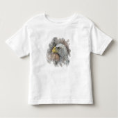 T-shirt Pour Les Tous Petits dessin aquarelle d'un aigle (Devant)