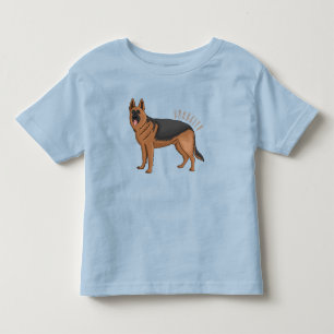 T-shirt Pour Les Tous Petits dessin de berger allemand