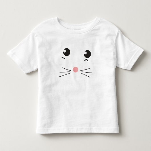 T-shirt Pour Les Tous Petits Dessin de la ligne de face du chat (Devant)