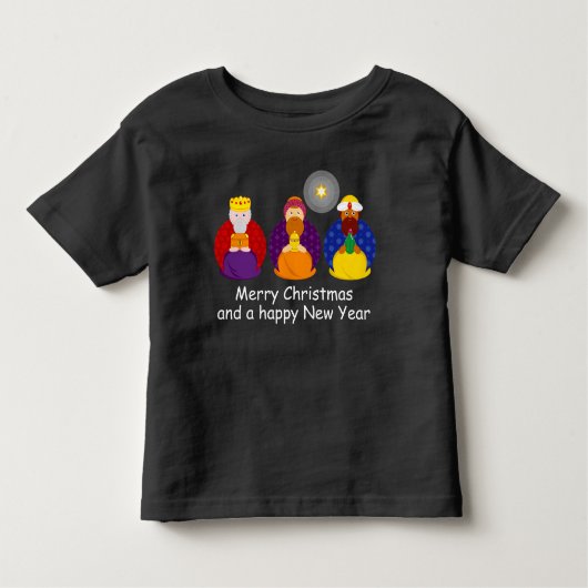 T-shirt Pour Les Tous Petits Dessin "Les Trois Rois" / "Les Trois Sages", (Devant)