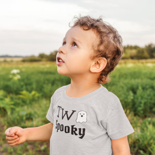 T-shirt Pour Les Tous Petits Deux 2ème anniversaire Éffrayant