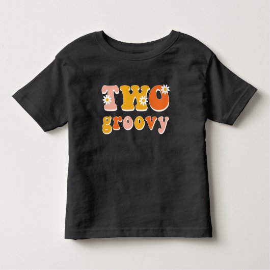T-shirt Pour Les Tous Petits Deux Chemise d'anniversaire Super rétro (Devant)