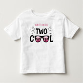 T-shirt Pour Les Tous Petits Deux filles Cool 2e anniversaire (Devant)