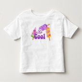 T-shirt Pour Les Tous Petits Deux filles Cool Popsicle 2e anniversaire (Devant)