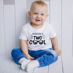T-shirt Pour Les Tous Petits Deux garçons Cool 2e anniversaire