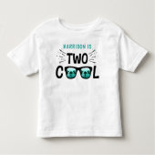 T-shirt Pour Les Tous Petits Deux garçons cools 2e anniversaire (Devant)