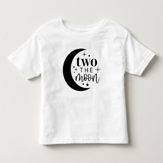 T-shirt Pour Les Tous Petits Deux La Lune 2e Anniversaire (Devant)