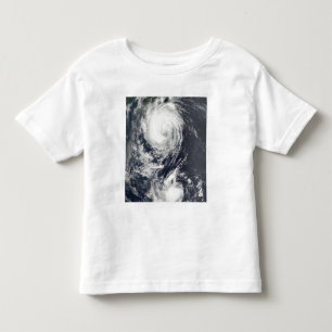 T-shirt Pour Les Tous Petits Deux systèmes d'ouragan approchant l'Extrême