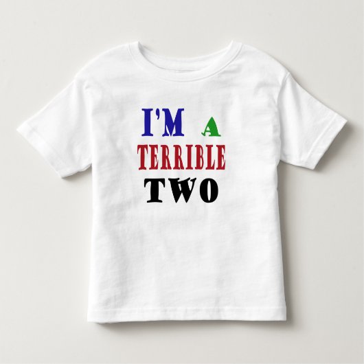 T-shirt Pour Les Tous Petits DEUX terribles ! (Devant)