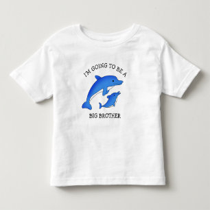 T-shirt Pour Les Tous Petits Devenir un grand frère   Dauphins 