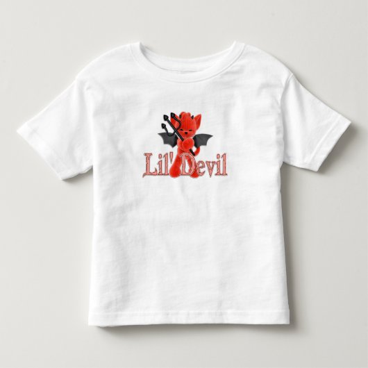 T-shirt Pour Les Tous Petits Diable de Lil (Devant)