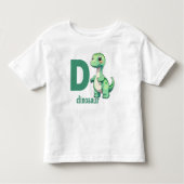 T-shirt Pour Les Tous Petits Dino Delight - Toddler’s Alphabet Adventure Tee (Devant)
