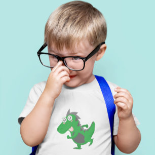 T-shirt Pour Les Tous Petits Dino Vert Ludique