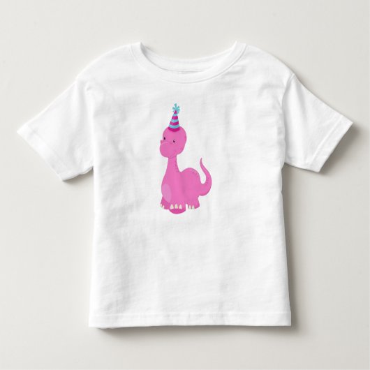 T-shirt Pour Les Tous Petits Dinosaure d'anniversaire, Dinosaure de fête, Dinos (Devant)