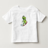 T-shirt Pour Les Tous Petits Dinosaure de surf (Devant)