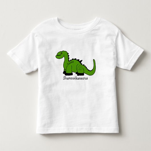 T-shirt Pour Les Tous Petits Dinosaure "Shamrockasaurus" (Devant)