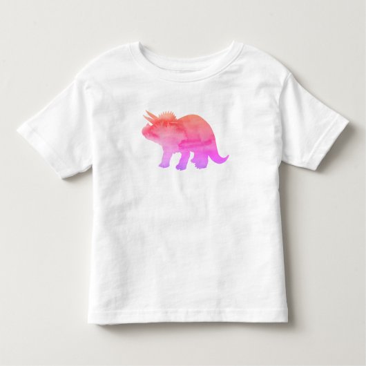 T-shirt Pour Les Tous Petits Dinosaure Tricératops Peinture néon (Devant)