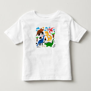 T-shirt Pour Les Tous Petits Dinosaures motif transparent