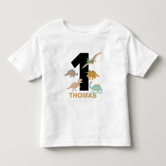 T-shirt Pour Les Tous Petits Dinosaurs Kids Hand Drawn Boho Dinosaur Birthday