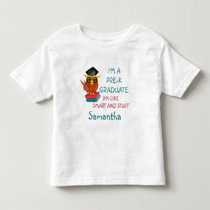 T-shirt Pour Les Tous Petits Diplômé de pré-maternelle personnalisé 2022 Chouet