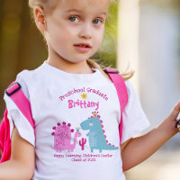 Diplômée de maternelle dinosaure nom personnalisé
