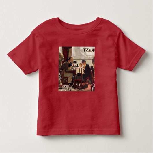 T-shirt Pour Les Tous Petits Dire grâce par Norman Rockwell (Devant)