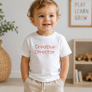 T-shirt Pour Les Tous Petits 'Directeur de la Création' Typographie d'artiste l
