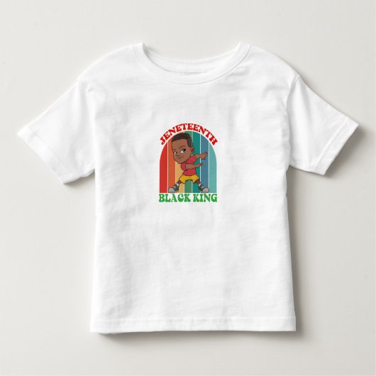 T-SHIRT POUR LES TOUS PETITS DIX-SEPTIÈME ROI NOIR (Devant)