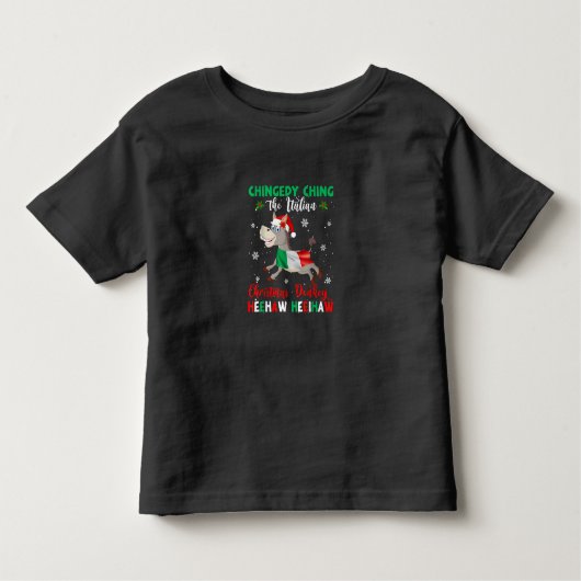 T-shirt Pour Les Tous Petits Dominick L'âne de Noël (Devant)