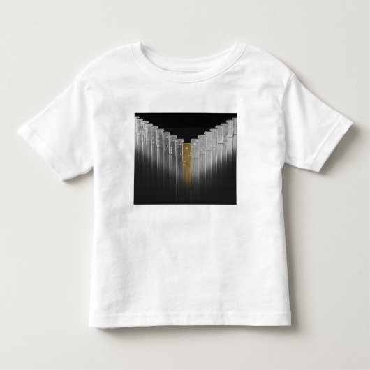 T-shirt Pour Les Tous Petits Dominos d'or et d'argent (Devant)