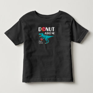T-shirt Pour Les Tous Petits Donut Juge Me T-Rex, Funny Future   Paléontologi