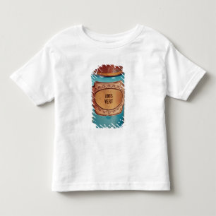 T-shirt Pour Les Tous Petits Dopez le pot, avec l'étiquette pour des Anis Vert