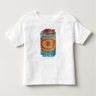T-shirt Pour Les Tous Petits Dopez le pot, avec l'étiquette pour des Anis Vert,