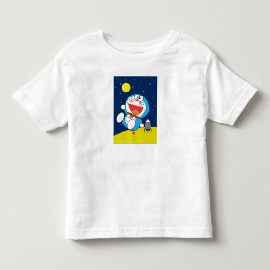 T-shirt Pour Les Tous Petits Doraemon à l'aventure spatiale Design (Devant)