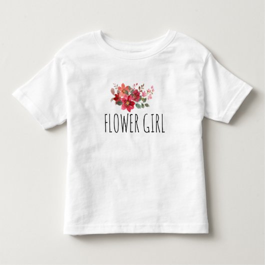 T-shirt Pour Les Tous Petits Douce Fleur Fille Jeune Tee | Bridesmaid (Devant)