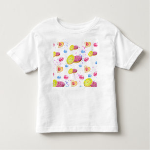 T-shirt Pour Les Tous Petits Doux beignets avec motif vitré coloré