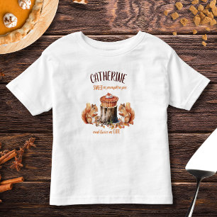 T-shirt Pour Les Tous Petits Doux comme la tarte au potiron Automne Boisée Acti