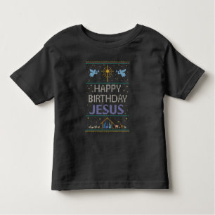 T-shirt Pour Les Tous Petits Doux de Noël moche couleur joyeux Anniversaire Jés