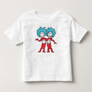 T-shirt Pour Les Tous Petits Dr Seuss   Chose 1, Chose 2 Assis
