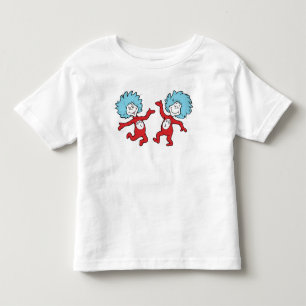 T-shirt Pour Les Tous Petits Dr. Seuss Chose 1 et Chose 2 Personnage